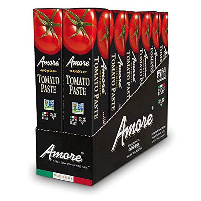 Amore Vegan Tomato Paste In A Tube Double Concentrated, Non GMO