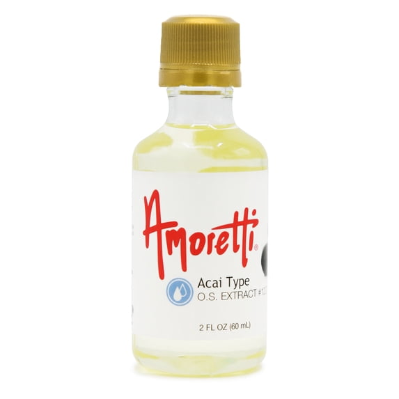 Amoretti - Acai Type Extract Oil Soluble 2 oz - Highly Concentrated & Perfect For Pastry or Savory applications, Preservative Free, Vegan, Kosher Pareve, TTB Approved, Non-GMO