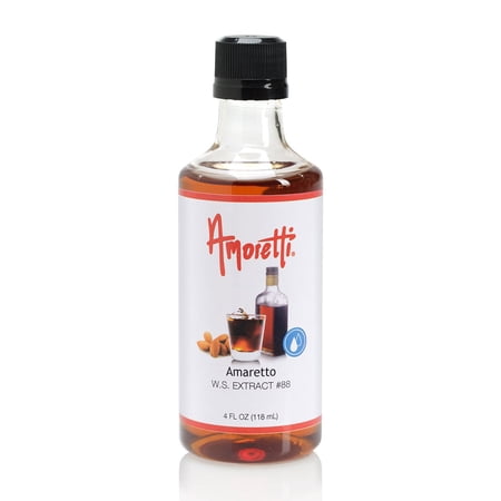 Amoretti - Amaretto Extract Water Soluble 4 oz - Highly Concentrated & Perfect For Pastry, Savory, Brewing, and more, Preservative Free, Vegan, Kosher Pareve, Keto Friendly