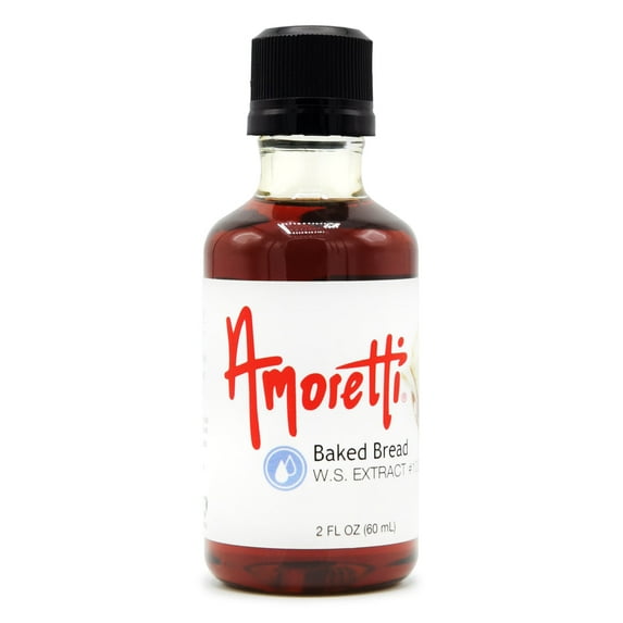 Amoretti - Baked Bread Extract Water Soluble 2 oz - Highly Concentrated & Perfect For Pastry, Savory, Brewing, and more, Preservative Free, Vegan, Kosher Pareve, Keto Friendly