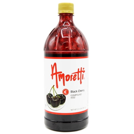 Amoretti - Black Cherry Compound 2.2 lbs - Natural Flavors, Shelf Stable Even After Opening, Certified Kosher, TTB Approved, Perfect for Baking Applications & Beverages