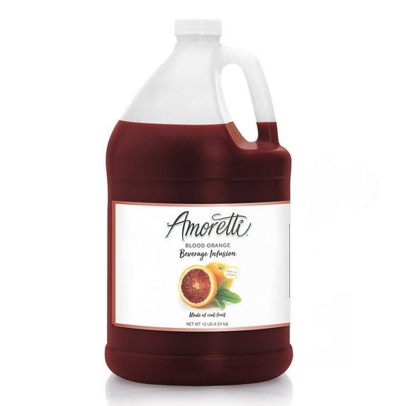 Amoretti - Blood Orange Beverage Infusion - Drink Mix & Water Enhancer with Pump for Flavoring Cocktails, Waters, Teas, and other Beverages, Preservative Free