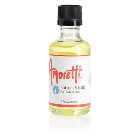 Amoretti - Butter Extract Oil Soluble 2 oz - Highly Concentrated & Perfect For Pastry or Savory applications, Preservative Free, Vegan, Kosher Pareve, TTB Approved, Non-GMO
