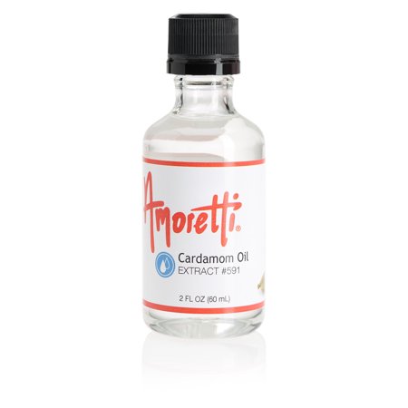 Amoretti - Cardamom Oil Extract Oil Soluble 2 oz - Highly Concentrated & Perfect For Pastry or Savory applications, Preservative Free, Vegan, Kosher Pareve, TTB Approved, Non-GMO