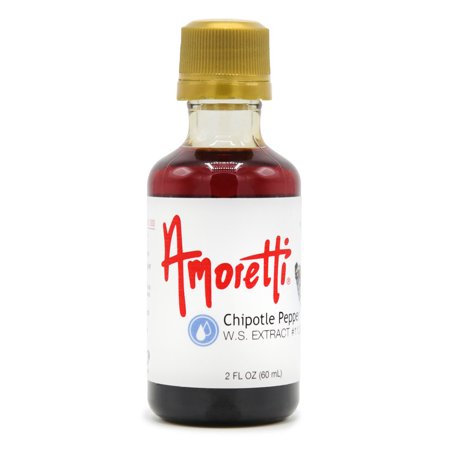 Amoretti - Chipotle Pepper Extract Water Soluble 2 oz - Highly Concentrated & Perfect For Pastry, Savory, Brewing, and more, Preservative Free, Vegan, Kosher Pareve, Keto Friendly