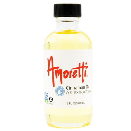 Amoretti - Cinnamon Oil Extract Oil Soluble (highly concentrated version) 2 oz - Highly Concentrated & Perfect For Pastry or Savory applications, Preservative Free, Vegan, Kosher Pareve, Non-GMO