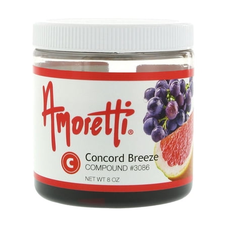 Amoretti - Concord Breeze (Grape-Grapefruit) Compound 8 oz - Natural Flavors, Shelf Stable Even After Opening, Certified Kosher, TTB Approved, Perfect for Baking Applications & Beverages