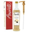 thumbnail image 1 of Amoretti - Crema Di Vanilla® Syrup, 94 Servings Per Bottle (750 ml), with Pump for Flavoring Coffees, Cocktails, and other Beverages, Gluten Free, GMO/GEO Free, Preservative Free, 1 of 5