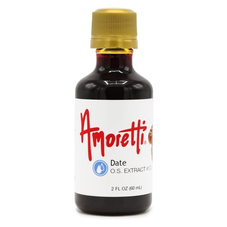 Amoretti - Date Extract Oil Soluble 2 oz - Highly Concentrated & Perfect For Pastry or Savory applications, Preservative Free, Vegan, Kosher Pareve, TTB Approved, Non-GMO