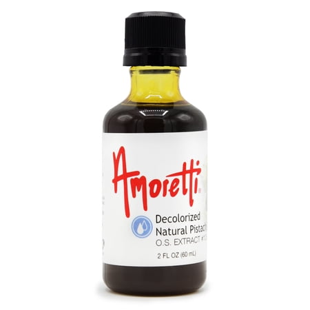 Amoretti - Decolorized Natural Pistachio Extract Oil Soluble 2 oz - Highly Concentrated & Perfect For Pastry or Savory applications, Preservative Free, Vegan, Kosher Pareve, TTB Approved, Non-GMO