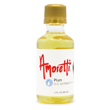 Amoretti - Plum Extract Oil Soluble 2 oz - Highly Concentrated & Perfect For Pastry or Savory applications, Preservative Free, Vegan, Kosher Pareve, TTB Approved, Non-GMO