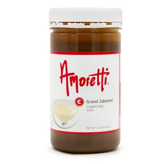 Amoretti - Grand Zabaione Compound 2.2 lbs - Natural Flavors, Shelf Stable Even After Opening, Certified Kosher, TTB Approved, Perfect for Baking Applications & Beverages