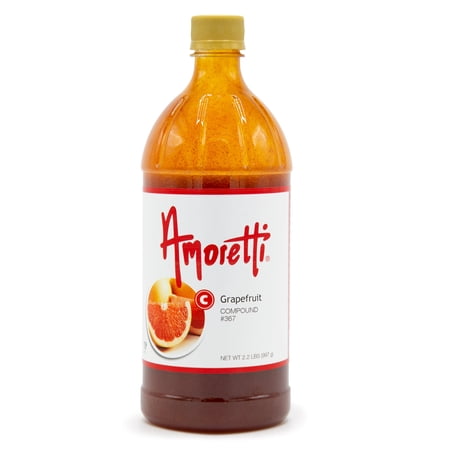 Amoretti - Grapefruit Compound 2.2 lbs - Natural Flavors, Shelf Stable Even After Opening, Certified Kosher, TTB Approved, Perfect for Baking Applications & Beverages