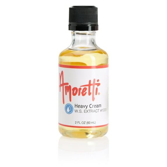 Amoretti - Heavy Cream Extract Water Soluble 2 oz - Highly Concentrated & Perfect For Pastry, Savory, Brewing, and more, Preservative Free, Vegan, Kosher Pareve, Keto Friendly