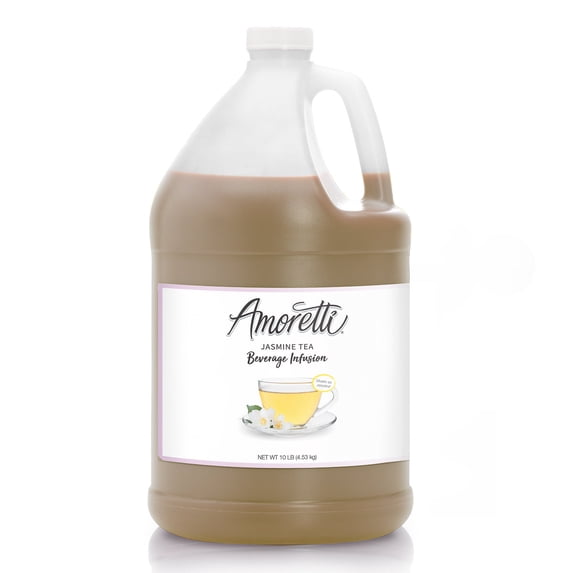 Amoretti - Jasmine Tea Beverage Infusion - Drink Mix & Water Enhancer with Pump for Flavoring Cocktails, Waters, Teas, and other Beverages, Preservative Free