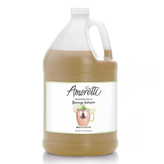 Amoretti - Moscow Mule Beverage Infusion - Drink Mix & Water Enhancer with Pump for Flavoring Cocktails, Waters, Teas, and other Beverages, Preservative Free