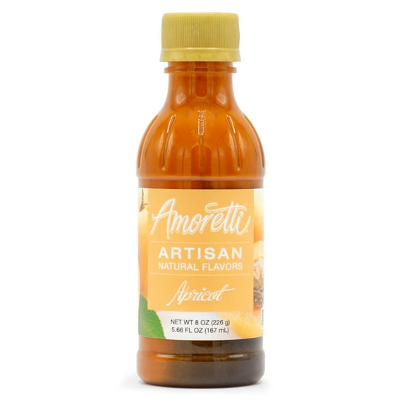 Amoretti - Natural Apricot Artisan Flavor Paste 10 lbs - Perfect For Pastry, Savory, Brewing, and more, Preservative Free, Gluten Free, Kosher Pareve, No Artificial Sweeteners, Highly Concentrated