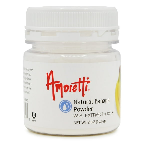 Amoretti - Natural Banana Extract Powder Water Soluble 2 oz - Highly Concentrated & Perfect For Pastry, Savory, Brewing, and more, Preservative Free, Vegan, Kosher Pareve, Keto Friendly