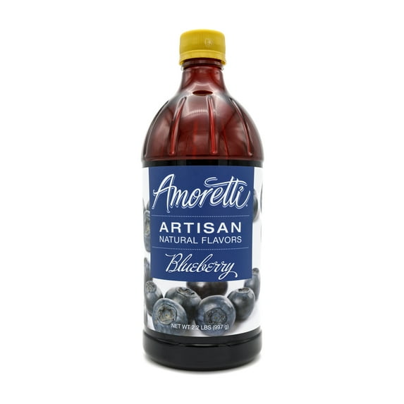 Amoretti - Natural Blueberry Artisan Flavor Paste 2.2 lbs - Perfect For Pastry, Savory, Brewing, and more, Preservative Free, Gluten Free, Kosher Pareve, No Artificial Sweeteners, Highly Concentrated