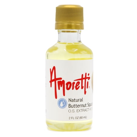 Amoretti - Natural Butternut Squash Extract Oil Soluble 2 oz - Highly Concentrated & Perfect For Pastry or Savory applications, Preservative Free, Vegan, Kosher Pareve, TTB Approved, Non-GMO