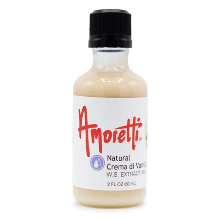 Amoretti - Natural Crema di Vanilla Extract Water Soluble 2 oz - Highly Concentrated & Perfect For Pastry, Savory, Brewing, and more, Preservative Free, Vegan, Kosher Pareve, Keto Friendly