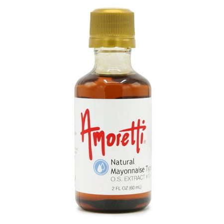 Amoretti - Natural Mayonnaise Type Extract Oil Soluble 2 oz - Highly Concentrated & Perfect For Pastry or Savory applications, Preservative Free, Vegan, Kosher Pareve, TTB Approved, Non-GMO