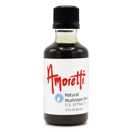 Amoretti - Natural Mushroom Porcini Extract Oil Soluble 2 oz - Highly Concentrated & Perfect For Pastry or Savory applications, Preservative Free, Vegan, Kosher Pareve, TTB Approved, Non-GMO