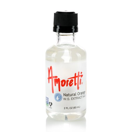 Amoretti - Natural Orange Extract Water Soluble 2 oz - Highly Concentrated & Perfect For Pastry, Savory, Brewing, and more, Preservative Free, Vegan, Kosher Pareve, Keto Friendly
