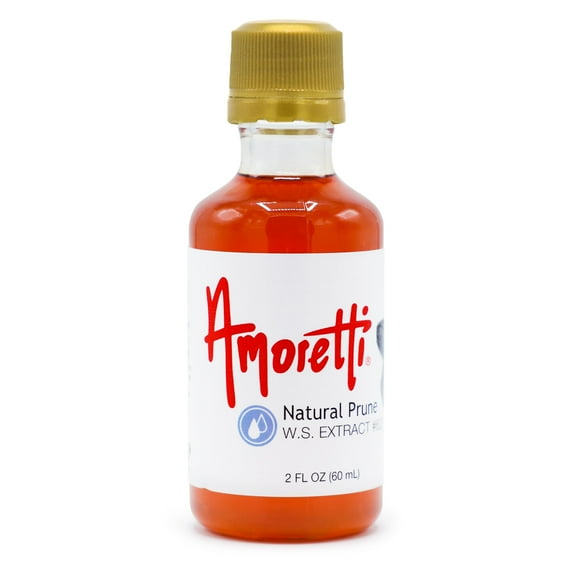 Amoretti - Natural Prune Extract Water Soluble 4oz - Highly Concentrated & Perfect For Pastry, Savory, Brewing, and more, Preservative Free, Vegan, Kosher Pareve, Keto Friendly