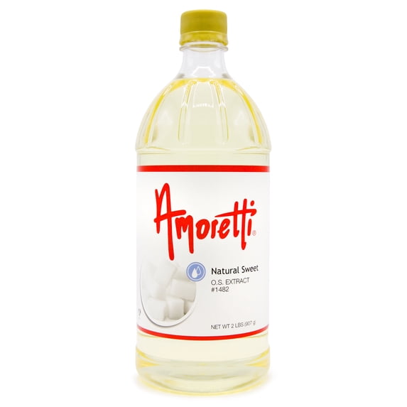 Amoretti - Natural Sweet Extract Oil Soluble 2 lbs - Highly Concentrated & Perfect For Pastry or Savory applications, Preservative Free, Vegan, Kosher Pareve, TTB Approved, Non-GMO