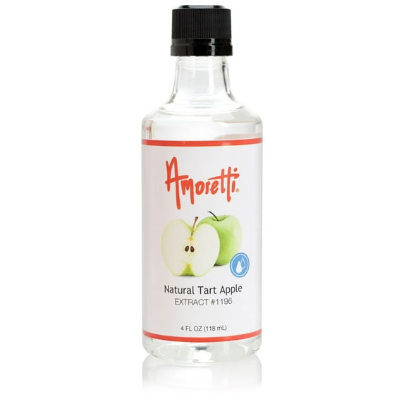 Amoretti - Natural Tart Apple Extract Water Soluble 4 oz - Highly Concentrated & Perfect For Pastry, Savory, Brewing, and more, Preservative Free, Vegan, Kosher Pareve, Keto Friendly