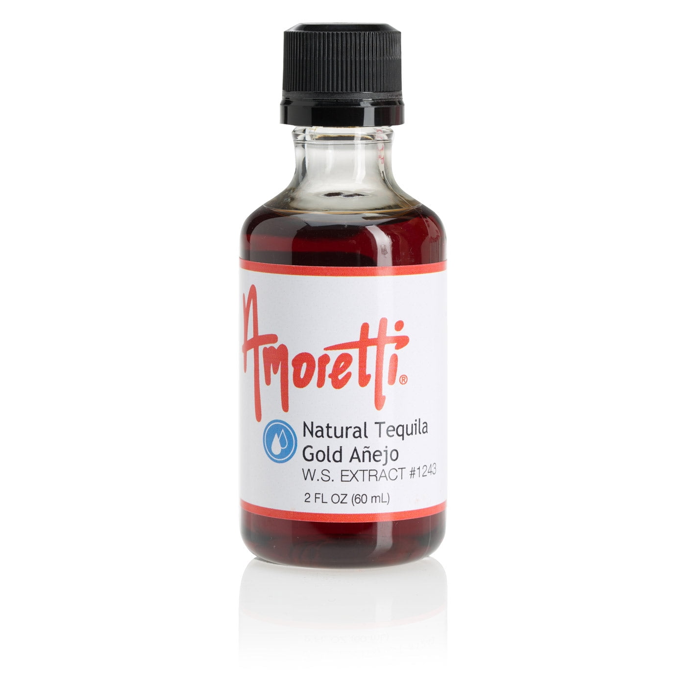 Amoretti - Natural Tequila Gold Anejo Extract Water Soluble 2 oz - Highly Concentrated & Perfect For Pastry, Savory, Brewing, and more, Preservative Free, Vegan, Kosher Pareve, Keto Friendly