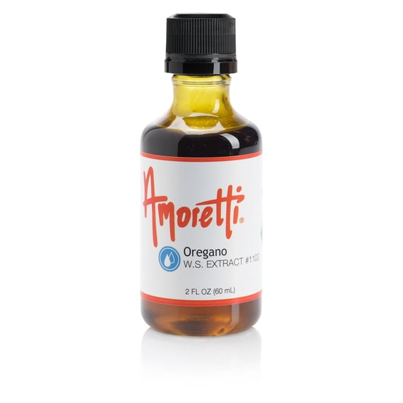 Amoretti - Oregano Extract Water Soluble 2 oz - Highly Concentrated & Perfect For Pastry, Savory, Brewing, and more, Preservative Free, Vegan, Kosher Pareve, Keto Friendly