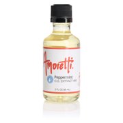 Amoretti - Peppermint Extract Oil Soluble 4 oz - Highly Concentrated & Perfect For Pastry or Savory applications, Preservative Free, Vegan, Kosher Pareve, TTB Approved, Non-GMO