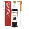 thumbnail image 1 of Amoretti - Premium Dark Chocolate Syrup, 94 Servings Per Bottle (750 ml), with Pump for Flavoring Coffees, Cocktails, and other Beverages, Gluten Free, GMO/GEO Free, Preservative Free, 1 of 5