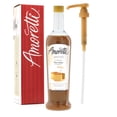 thumbnail image 1 of Amoretti - Premium Tres Leches Syrup, 94 Servings Per Bottle (750 ml), with Pump for Flavoring Coffees, Cocktails, and other Beverages, Gluten Free, GMO/GEO Free, Preservative Free, 1 of 4