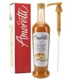 thumbnail image 1 of Amoretti - Premium White Chocolate Macadamia Syrup, 94 Servings Per Bottle (750 ml), with Pump for Flavoring Coffees, Cocktails, and other Beverages, Gluten Free, GMO/GEO Free, Preservative Free, 1 of 4