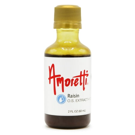 Amoretti - Raisin Extract Oil Soluble 2 oz - Highly Concentrated & Perfect For Pastry or Savory applications, Preservative Free, Vegan, Kosher Pareve, TTB Approved, Non-GMO