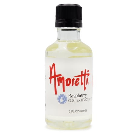 Amoretti - Raspberry Extract Oil Soluble 2 oz - Highly Concentrated & Perfect For Pastry or Savory applications, Preservative Free, Vegan, Kosher Pareve, TTB Approved, Non-GMO