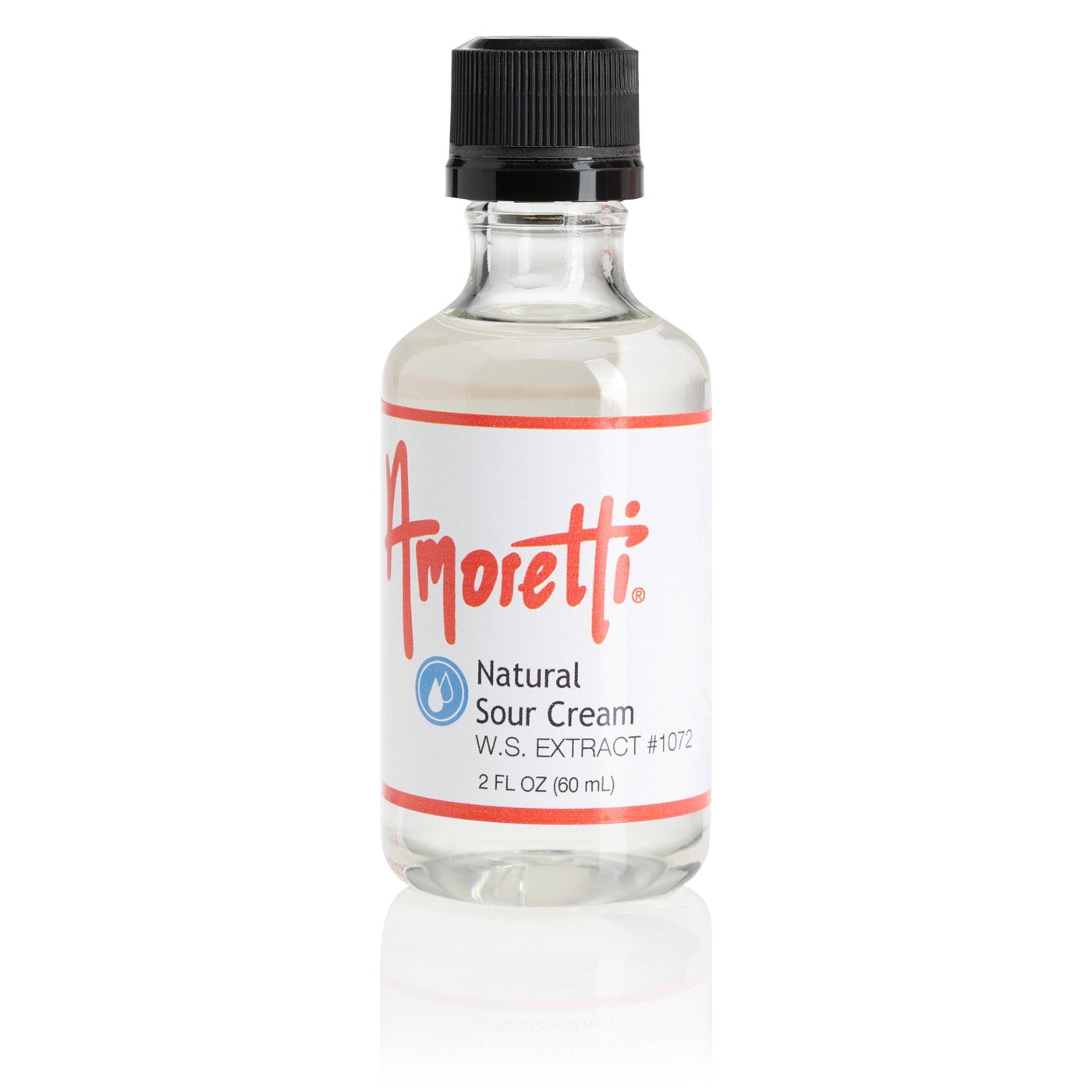 Amoretti - Sour Cream Extract Water Soluble 2 oz - Highly Concentrated & Perfect For Pastry, Savory, Brewing, and more, Preservative Free, Vegan, Kosher Pareve, Keto Friendly