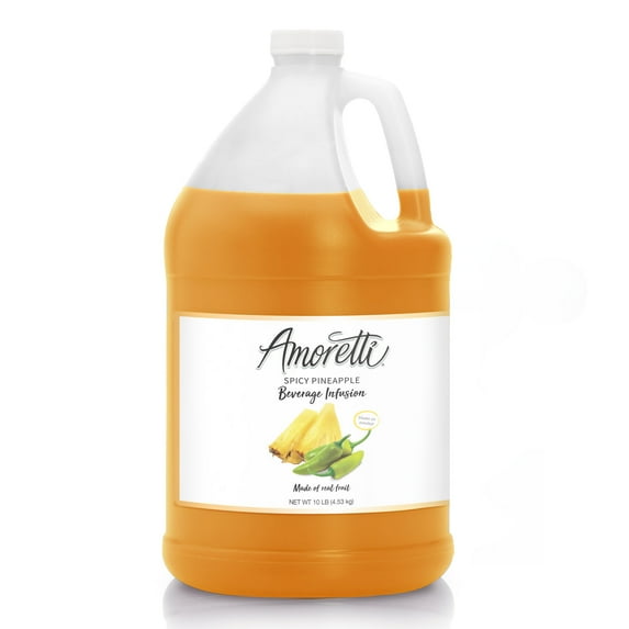 Amoretti - Spicy Pineapple Beverage Infusion - Drink Mix & Water Enhancer with Pump for Flavoring Cocktails, Waters, Teas, and other Beverages, Preservative Free