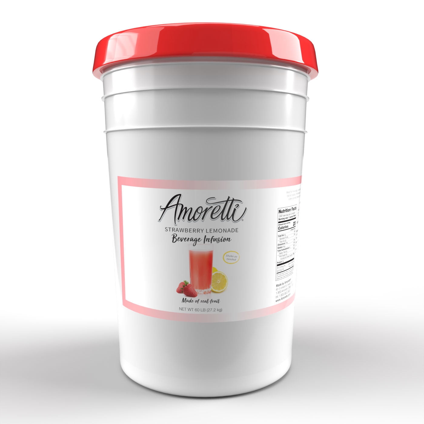 Amoretti Strawberry Lemonade Beverage Infusion Drink Mix & Water