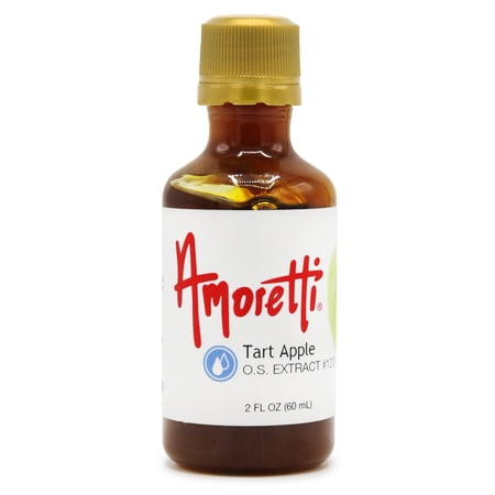 Amoretti - Tart Apple Extract Oil Soluble 2 oz - Highly Concentrated & Perfect For Pastry or Savory applications, Preservative Free, Vegan, Kosher Pareve, TTB Approved, Non-GMO