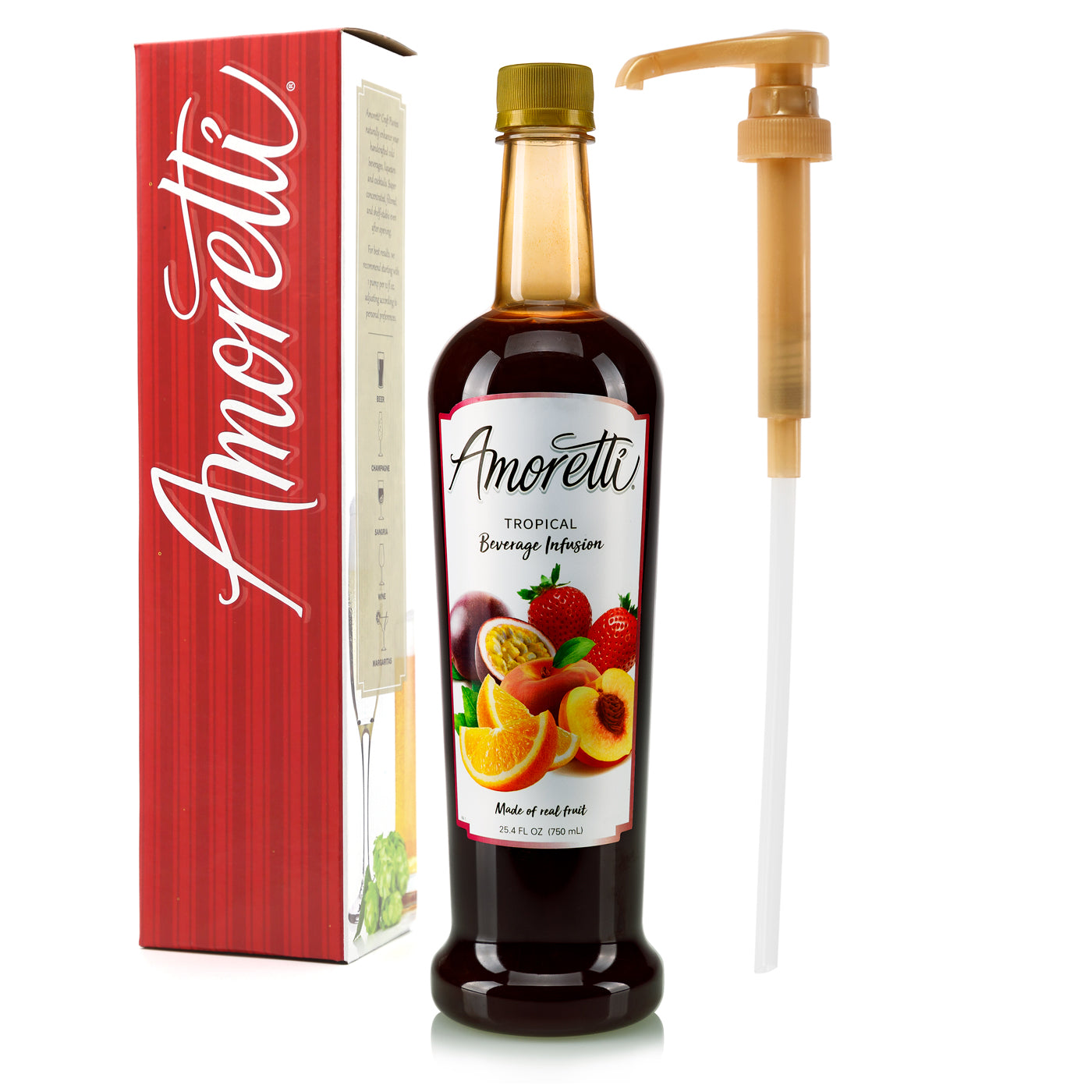 Amoretti Tropical Beverage Infusion Drink Mix & Water Enhancer with
