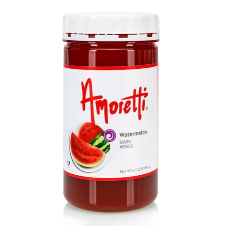 Amoretti - Watermelon Marbleizing Swirl 2.2 LBS - Made with Real Fruit, Preservative-Free, TTB Approved, Bake Proof, Vegan, Shelf-Stable, Naturally Sweetened