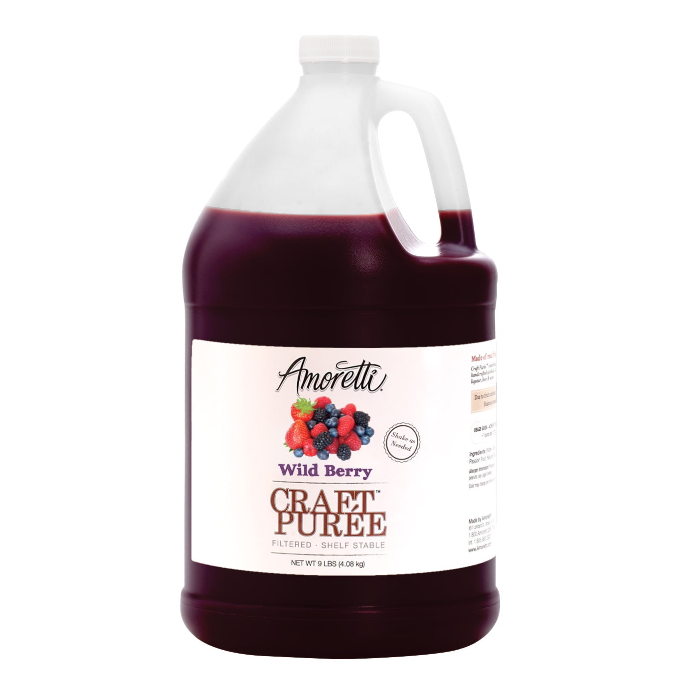 Amoretti - Wild Berry Craft Puree® 9 lbs - Perfect for Brewing ...