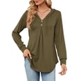 thumbnail image 1 of Amoretu Tunic Hoodies for Women Drawstring Hooded Shirts Casual, Green 2XL, 1 of 5