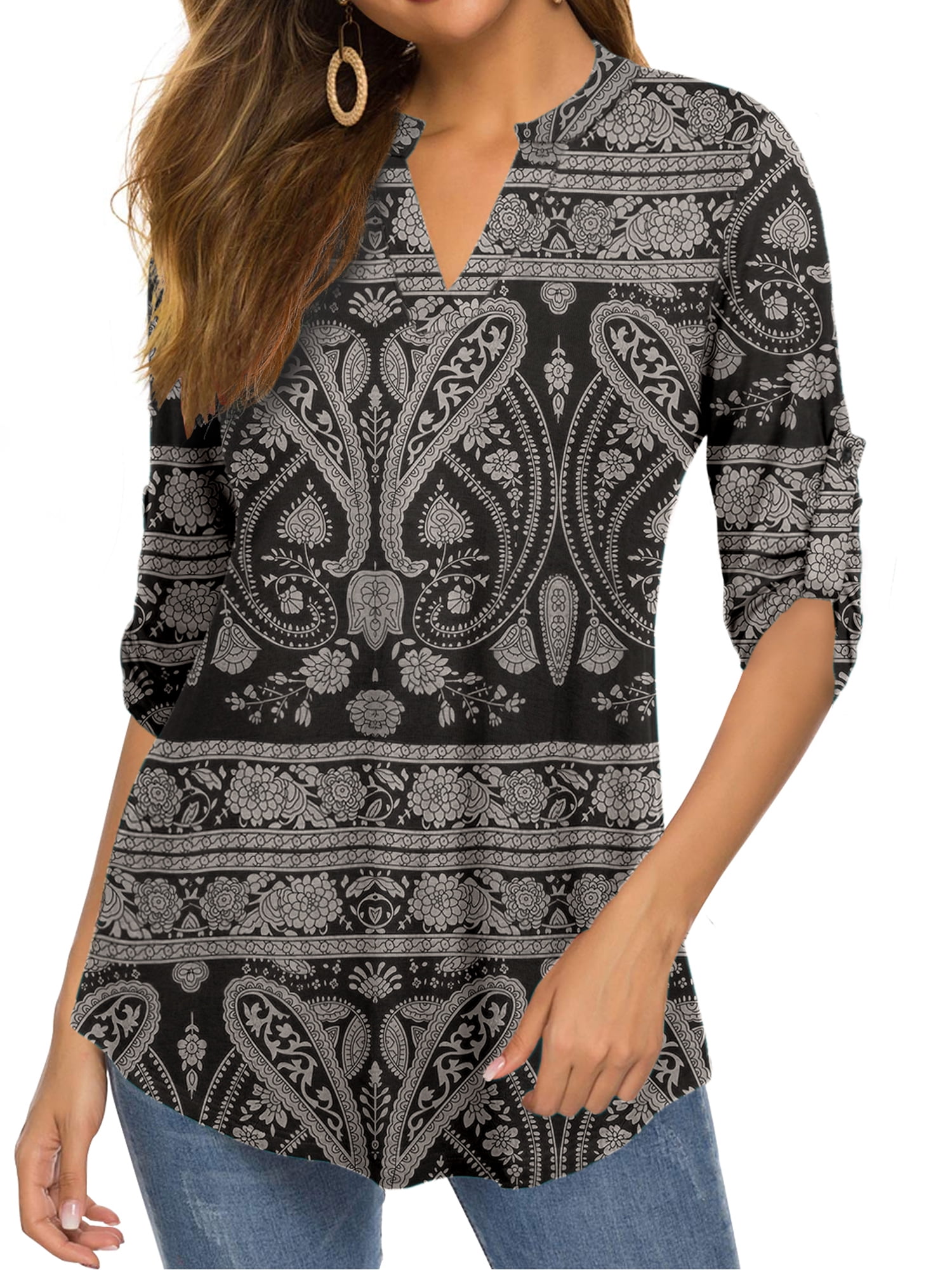womens activewear tunic tops