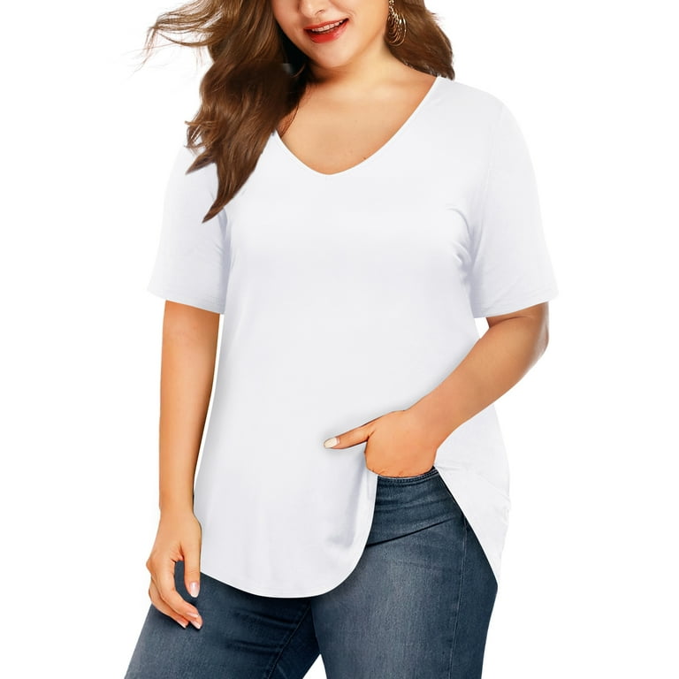 white v neck walmart