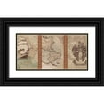 thumbnail image 1 of Amori 14x9 Black Ornate Wood Framed with Double Matting Museum Art Print Titled - Voyage to Discovery II, 1 of 4